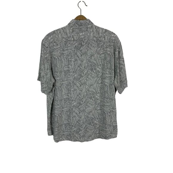 Boronea Men XXL Button Up Shirt Gray Viscose Soft Casual Summer - Picture 2 of 6